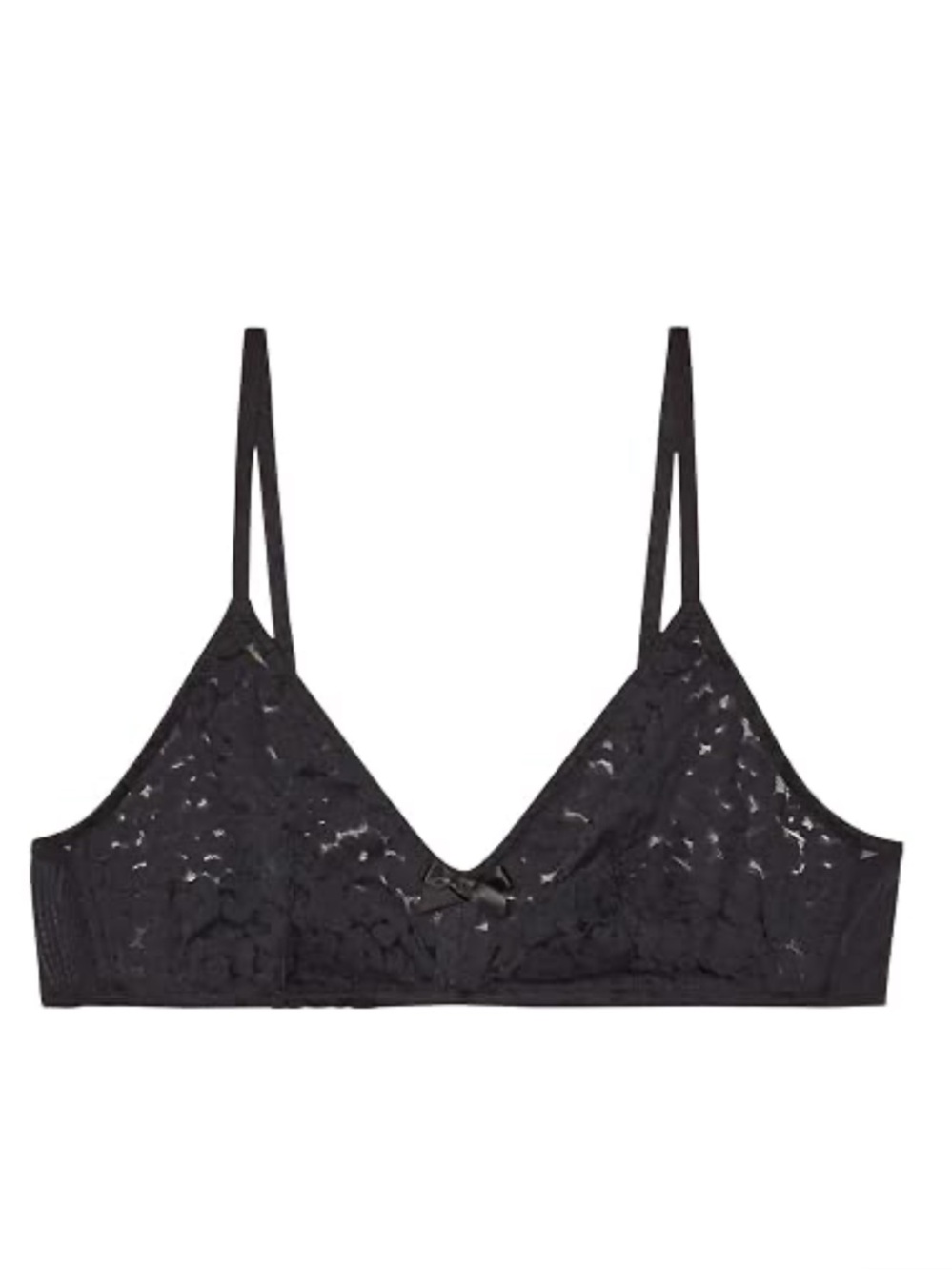 Savage X Fenty Black Lace Triangle Bralette